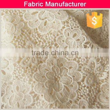 100 % Polyester Fascinating Embroidery Lace Fabrices High End Lace Dyeing