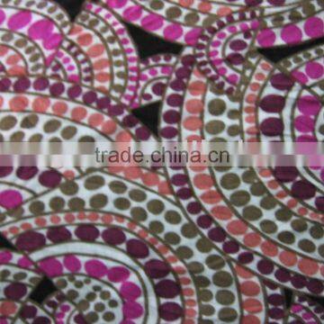 95% Rayon 5% spandex jersey printed fabric