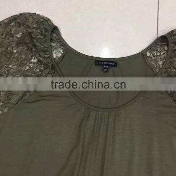 Women Amy Lace Fashion Sexy T-shirt photo-2