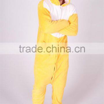 Festival top quality wild style yellow donald duck adult mascot costume