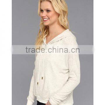Spring Autumn Thin Bomber Straight Hem Thin Fleece Hoodie With Hooded and Front Big Pocker photo-2