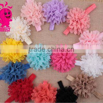 Wholesale hot sale colorful baby or gir's headband with flower,have many color to choose