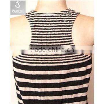 Seamless Stripe Knitted Fashion One Piece Dress Pattern photo-3
