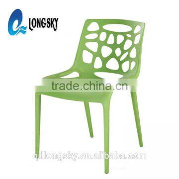 LS-4020A Hot Sale Modern Designer Outdoor Stackable pp Plastic Dining Chair Price photo-5