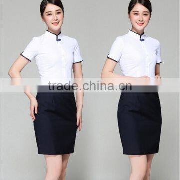 Juqian ODM/OEM Formal Airline Stewardess Uniform Black Air Hostess Uniform for Air Hostess Costume photo-4