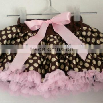 baby girl fluffy satin pettiskirts girl's tutu skirts