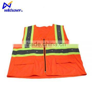 LED Light Reflective Safety Straps Vest photo-2