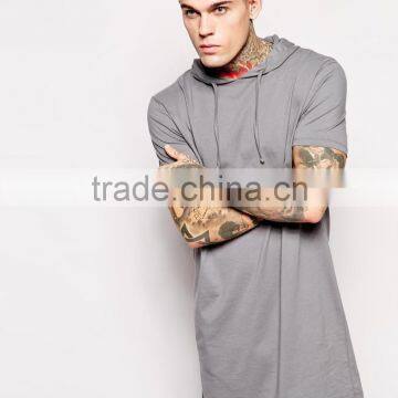Super Longline T-Shirt With Hooded Skater Fit China Products photo-2
