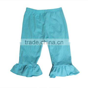Persnickety Children Clothing Wear Wholesale Cheap Price Pure Cotton Pants Colorful Ruffle Pants Capris Baby Girls Cotton Capris photo-6