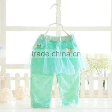 Wholesales Spring Cotton Printing Girls Children Elastic Leggings photo-2