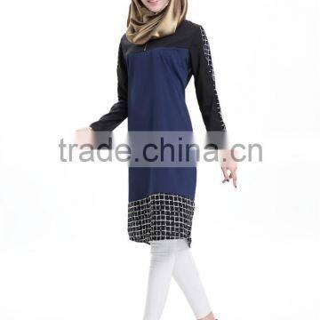 Chiffon Lose Muslim Tops Blouse For Ladies Islamic Tops Traditional Clothing East Saudi Arabia Shirt photo-4