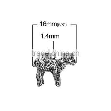 Zinc Based Alloy 3D Charms Lamb Antique Silver photo-2