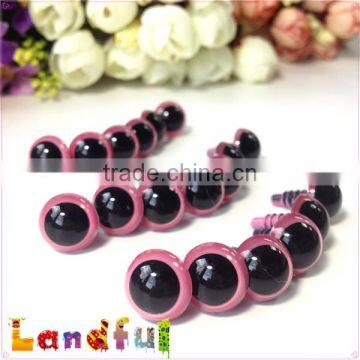 12mm Cute Puppet Toys Crochet Baby Doll Pink Plastic Safety Eyes photo-5