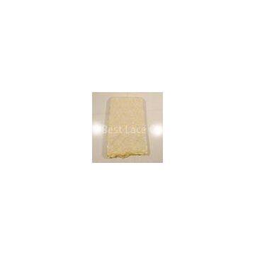 Beige White African Lace Fabric For Wedding Dresses