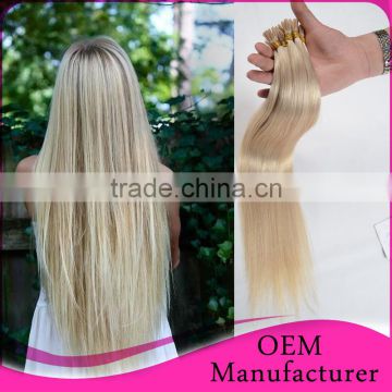 New Arrival UK Hot Selling U Tip 100 Keratin Tip Human Hair Extension Straight Brazilian I Tip Hair Extension Wholesale