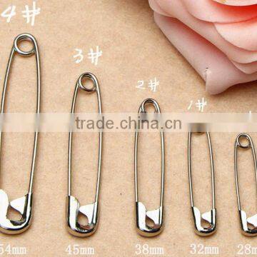 High Quality Factory Supply#0 #1 #2 #3 #4 Nickel Steel Safety Pin For Sewing