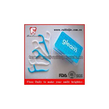 floss picks dental floss toothpicks box package with customized logo