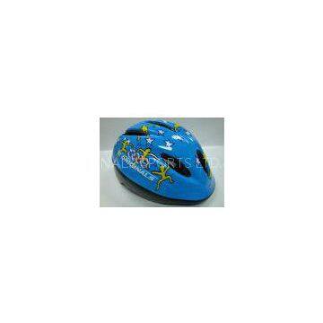 Round Specialized Kids Bicycle Helmets Blue Cartoon Graphics 190G CE / SGS