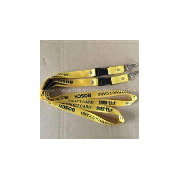 lanyard type 2016 fashion promotional neck strap ployester nylon 20*900mm id card holder lanyard