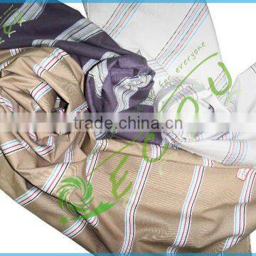 100% organic cotton yarn dyed fabric