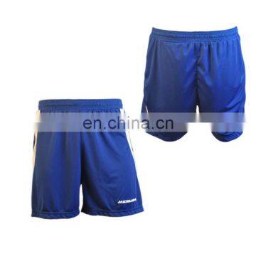 Custom white blue soccer shorts