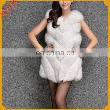 China Hot Sale Women Waistcoat Fox Fur Natural Fur Vest