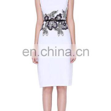 2016 BAIYIMO Women's Summer Mid Calf Floral Style Wear to Work Business Sheath Dress photo-2