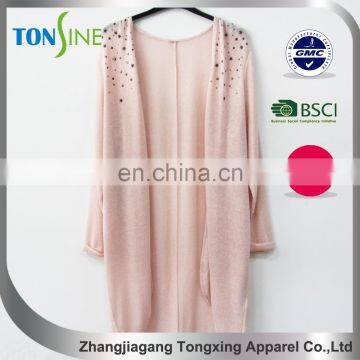 Women's knit cardigan with hot stone