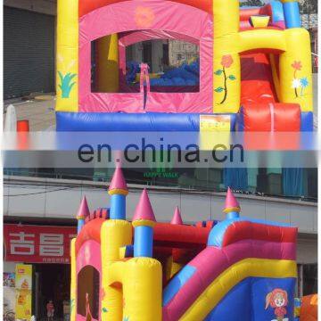 HI new design fashion indoor mini inflatable bouncy castle with water slide ,mini castle for sale