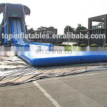 Giant inflatable water slide inflatable big water slide with pool