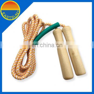 Wholesale Skip Jump Rope wooden handle skip ropping