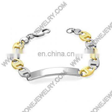 wholesale latest unique design bracelet stainless steel jewelry ID bracelet