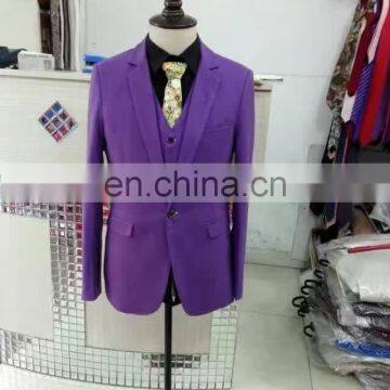 Purple High Quality 2017 new design Men Suits Free Shipping