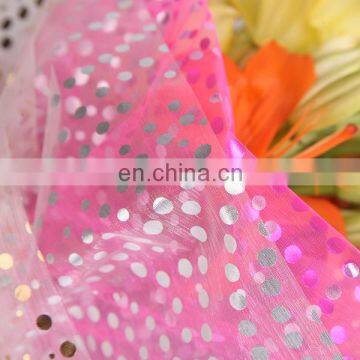 2015 Best Selling Products Bronzing Organza Tolle Flower Wrapper Packing photo-4