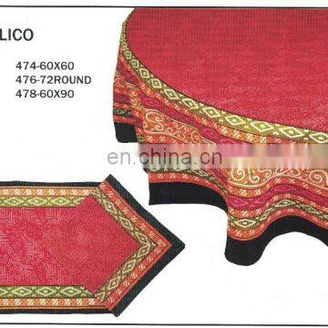 HAND BLOCK PRINTED TABLE CLOTH MAT & NAPKIN