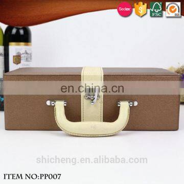 Champagne Glass Bottle Gift Box With Handle photo-5