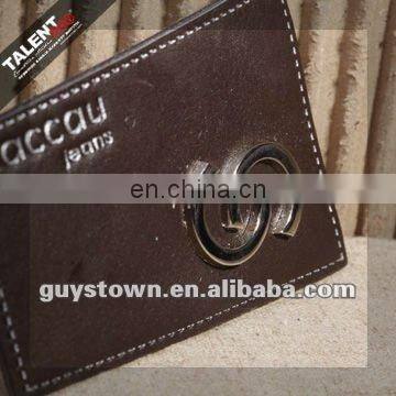 Custom Private Metal Casting Brand Logo Label Leather Patches for Jeans photo-6