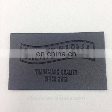 Oeko-tex Wholesale Custom Labels Jeans Jacket Embossed Logo Laser Cut Embossed pu Leather Patch for Garment photo-5