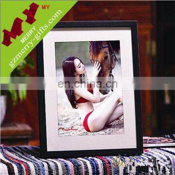 Promotional gifts lovely beautiful wooden black photo frame for home decoration