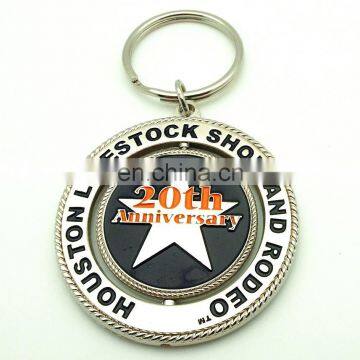 Wholesale Zinc Alloy High Quality CUSTOMIZED Design DOUBLE SIDE ROTATE KEY CHAINS photo-3