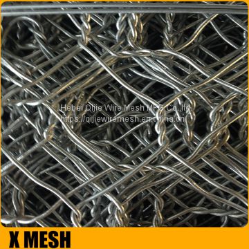 2.6mm - 80x100mm heavy duty galvanized hexagonal wire gabion baskets