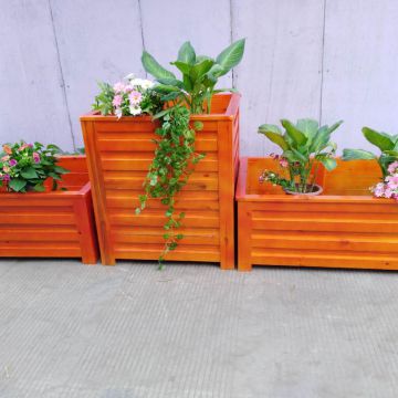 Decking Board Plant Pot Colorfast Weatherproof Outdoor Flower Boxes