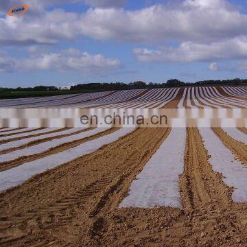 Blow molding agricultural plastic mulch film with punch holes