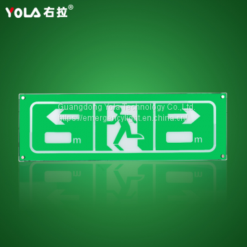 Emergency lighting tunnel lights for cars green sign symbols