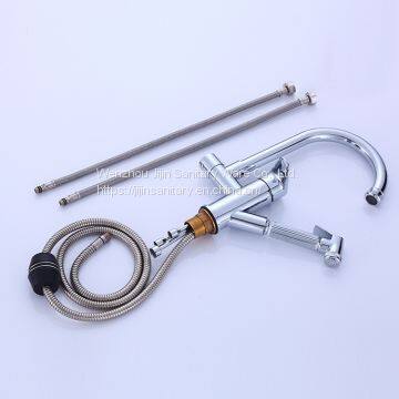 Copper Pull Basin Faucet Cold and Hot Mix Water Bath Basin Faucet