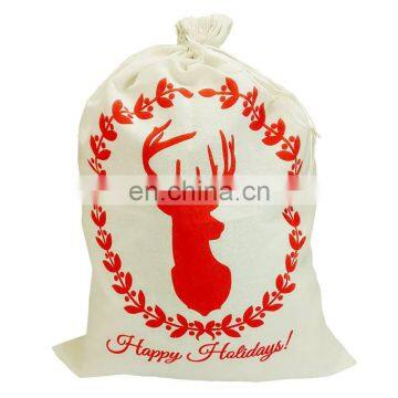 Bags 2019 Year Merry Christmas Gift New Large Canvas Merry Christmas Music Forest Stocking Gift Storage Bag Navidad Noel photo-5