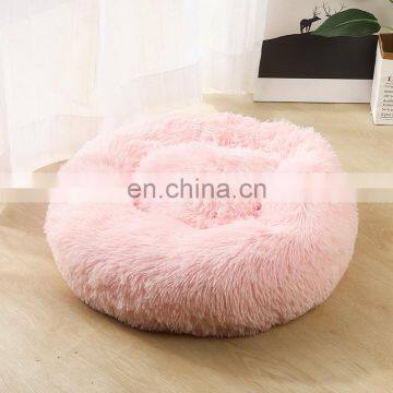 Elegant Fancy Modern Luxury Felt Round Eco Friendly Design Large Big Bunk House Bed Pet Dog Cat Bed photo-4