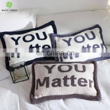 in Stock Wholesale Zero Defect Super Soft 100% Polyester Micro Feather Yarn Knit Baby Room Travel Throw Blanket Pillow Cushion photo-6