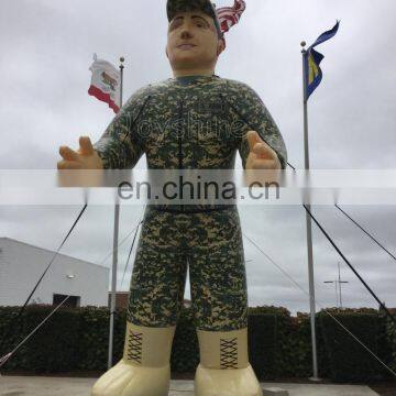 Custom Logo Inflatable Model Military Man Advertising Inflatables photo-3