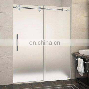 Luxurious Frosted Alloy Tempered Glass  Shower Room